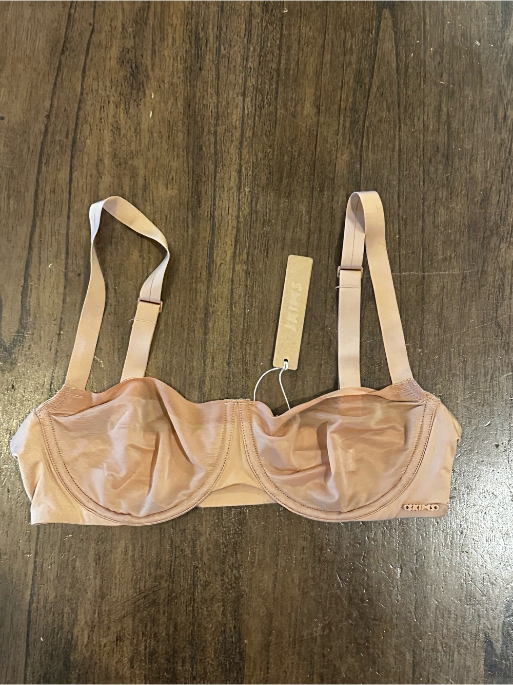 SKIMS No Show Molded Unlined Balconette Bra 34B Ochre NWT